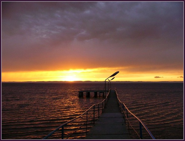 photo "Sunset on Baikal" tags: landscape, sunset, water