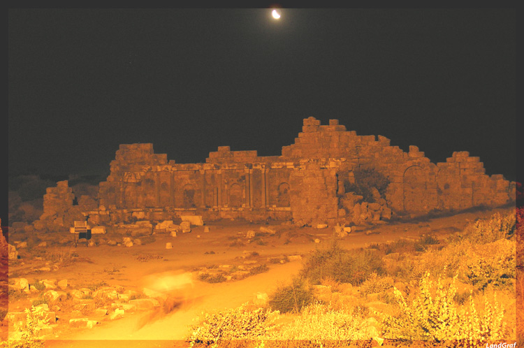 photo "Ruins of antique city" tags: landscape, architecture, night