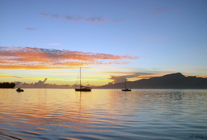 photo "MOOREA - French Polinesia" tags: landscape, sunset, water
