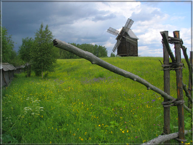 фото "Старая мельница и т.д." метки: пейзаж, лето