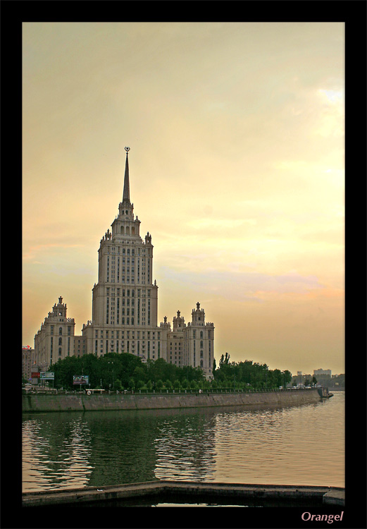 photo "****" tags: architecture, landscape, sunset