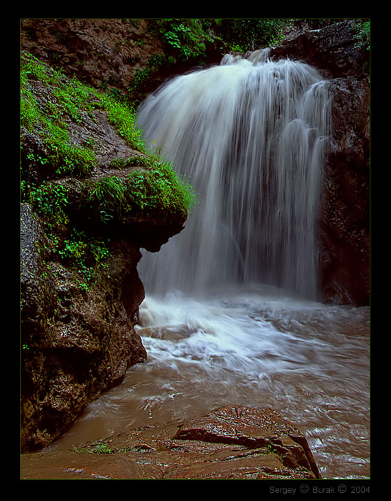 photo "Waterfall the “Pearly” - 2004" tags: landscape, mountains, water
