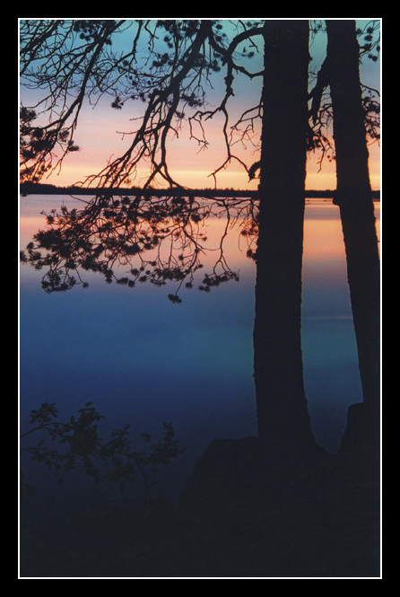 photo "Night patrol" tags: landscape, sunset, water