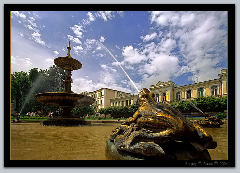 photo "Fountain of "Frog"" tags: architecture, landscape, summer