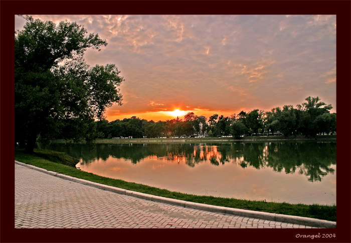 photo "Sunset lake" tags: landscape, sunset, water