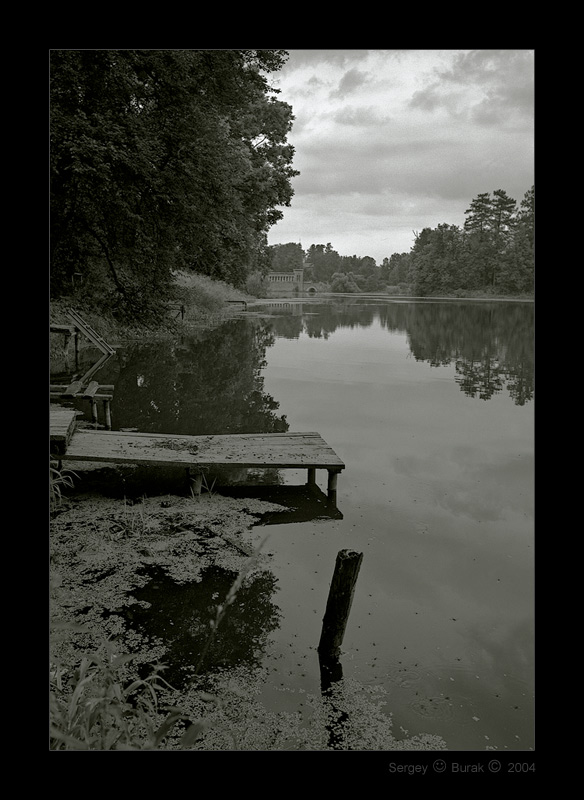 photo "Manor "Marfino" #3" tags: landscape, black&white, water
