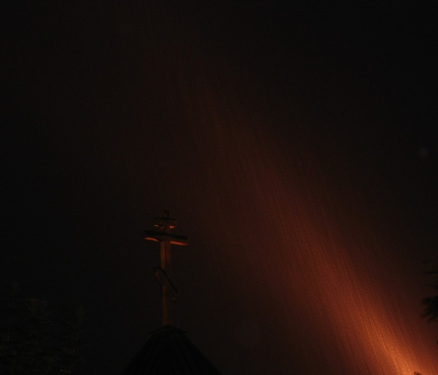 photo "Fiery rain" tags: landscape, night