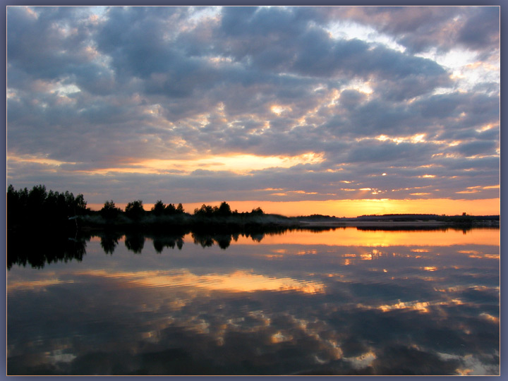 photo "Reflection of a decline" tags: landscape, sunset, water