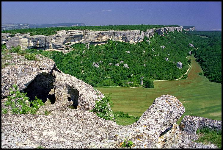 фото "пещерный город Эски-Кермен" метки: пейзаж, путешествия, горы