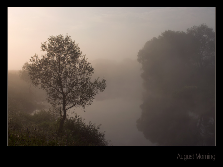 photo "August morning" tags: landscape, sunset, water