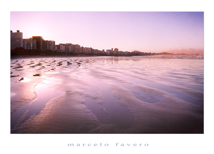 photo "A cidade e o mar" tags: landscape, sunset, water