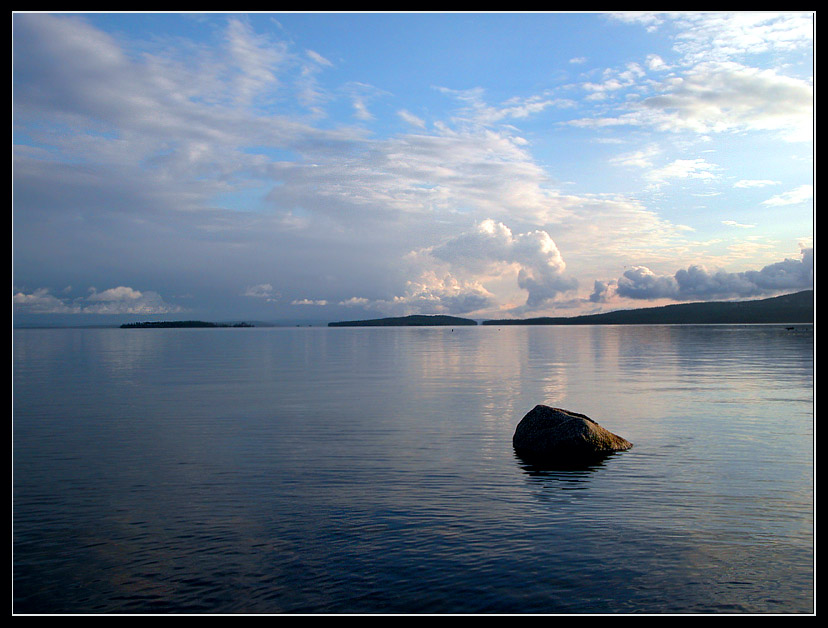 photo "Evening calm." tags: landscape, sunset, water