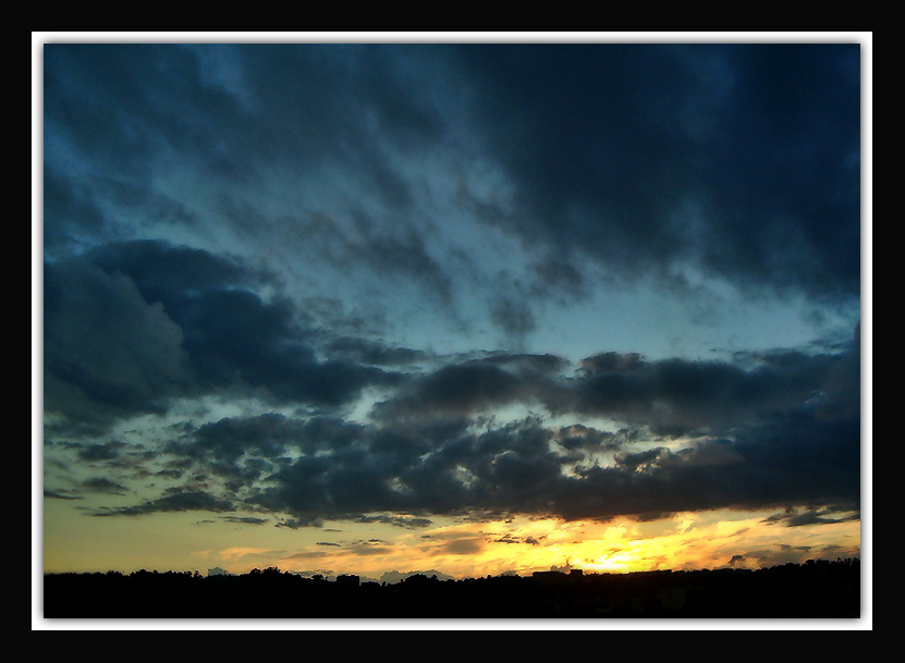 photo "Before raining" tags: landscape, clouds, sunset