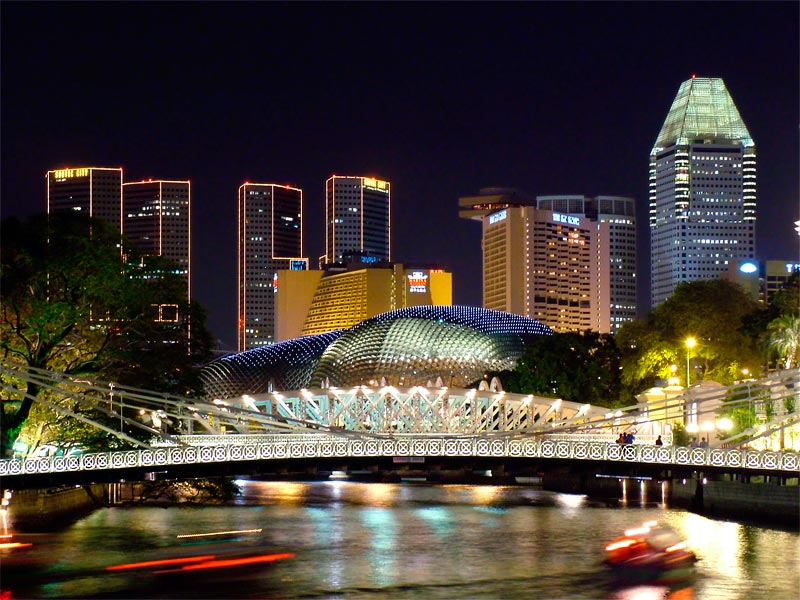 photo "Singapore at Night" tags: travel, architecture, landscape, Asia