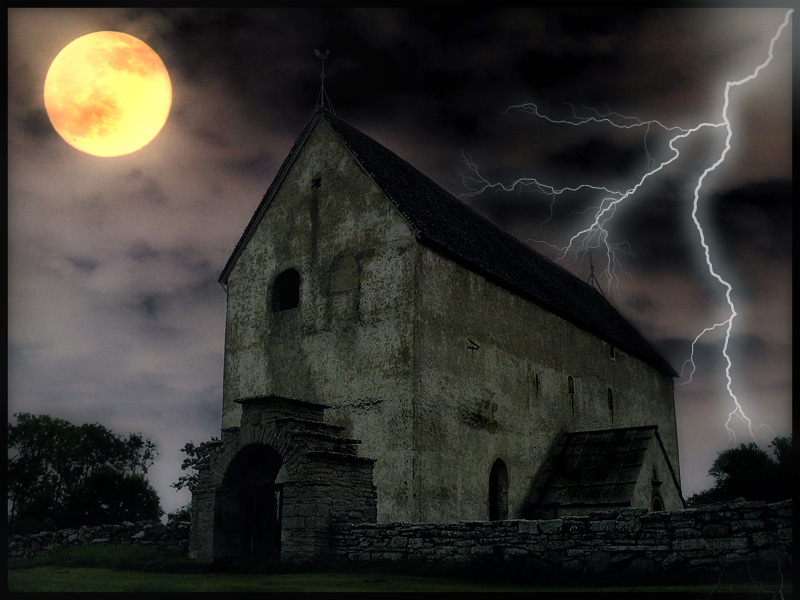 photo "Scary &#1062;land" tags: montage, landscape, night