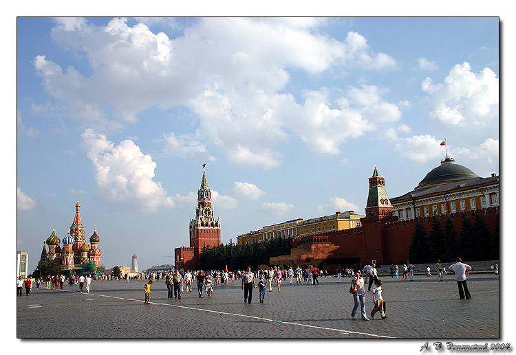 фото "Красная жара. Москва. Красная площадь." метки: архитектура, путешествия, пейзаж, Европа