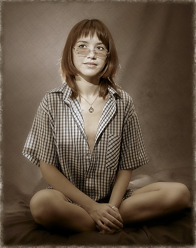 photo "Not seriously." tags: portrait, woman