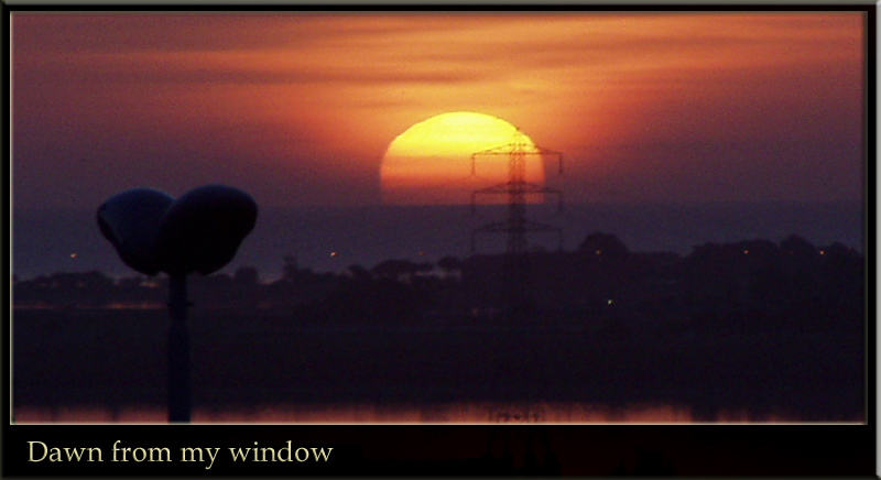 photo "dawn from my window" tags: landscape, still life, sunset