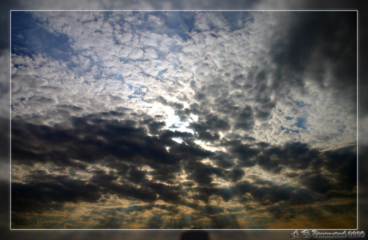 photo "Through mourning of clouds." tags: landscape, nature, clouds