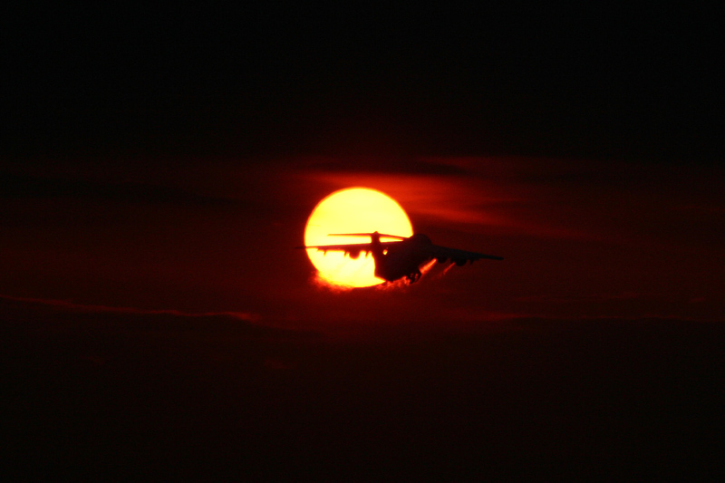 photo "Sunset Aviation" tags: landscape, misc., sunset