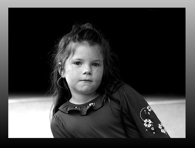 photo "Daughter" tags: portrait, black&white, children