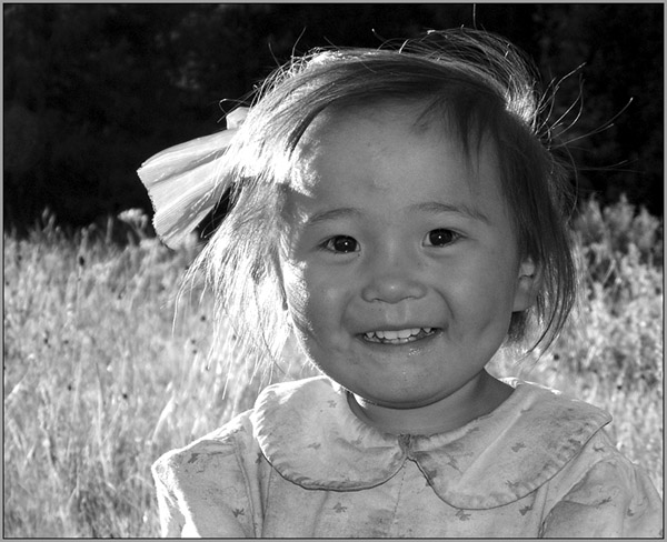 фото "Маленькая бурятка" метки: портрет, черно-белые, дети