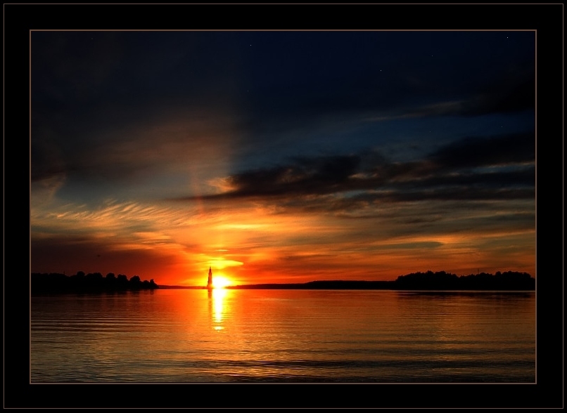 photo "Untitled photo" tags: landscape, sunset, water