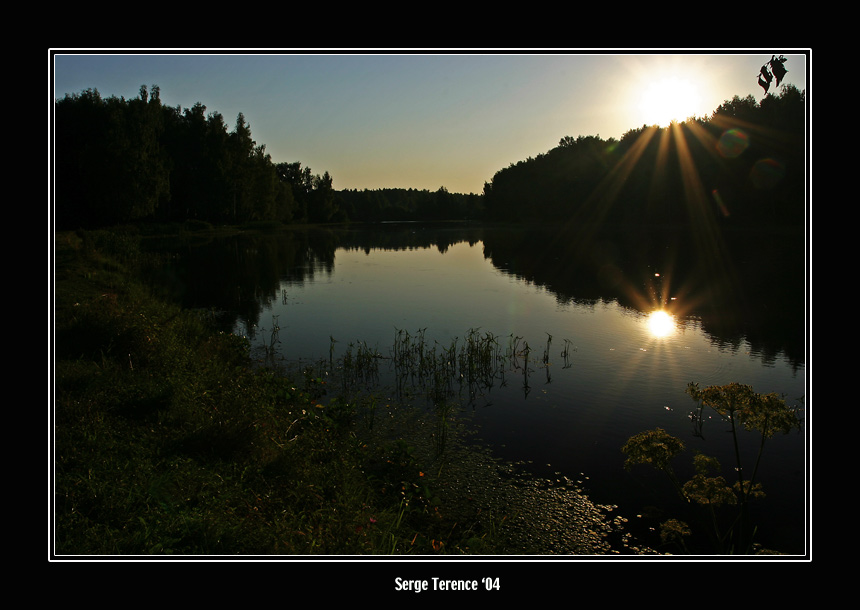 photo "Double sunrise." tags: landscape, sunset, water