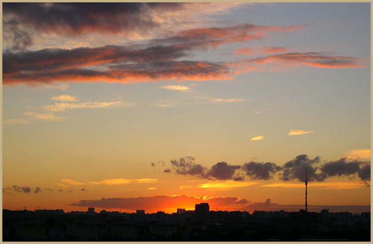 photo "Kind from a balcony. A sunset." tags: landscape, sunset