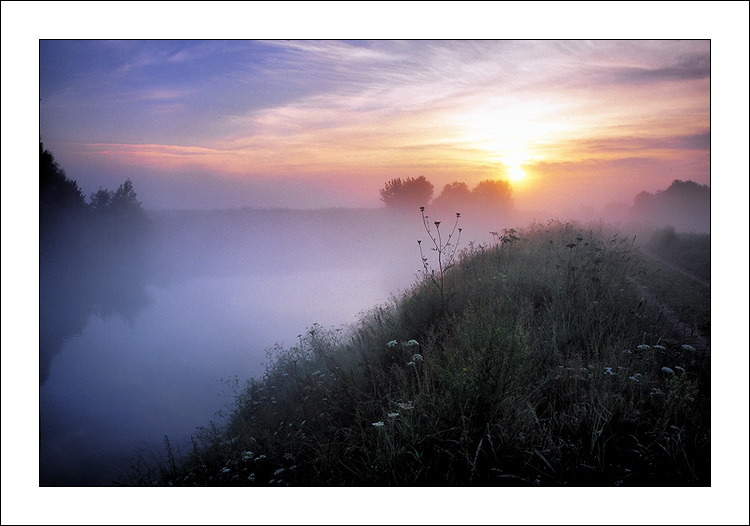 photo "Morning at the river..." tags: landscape, summer, sunset