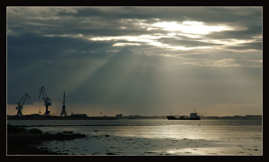 photo "To the dock" tags: montage, landscape, sunset