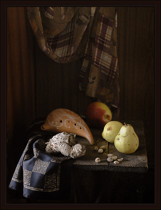 photo "Okarina and yellow pears" tags: still life, 