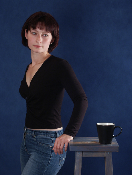 photo "Black cup" tags: portrait, genre, woman