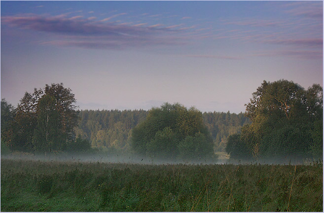 фото "Утро туманное..." метки: пейзаж, закат