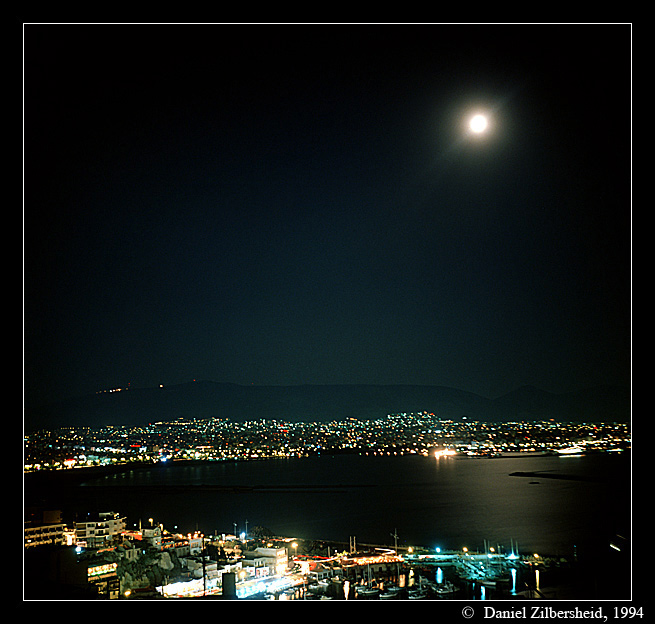 photo "Athens in a moonlight night" tags: travel, landscape, Europe, night