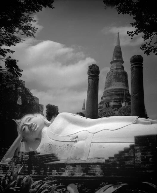 photo "Thailand , Reclining Buddha" tags: black&white, travel, Asia