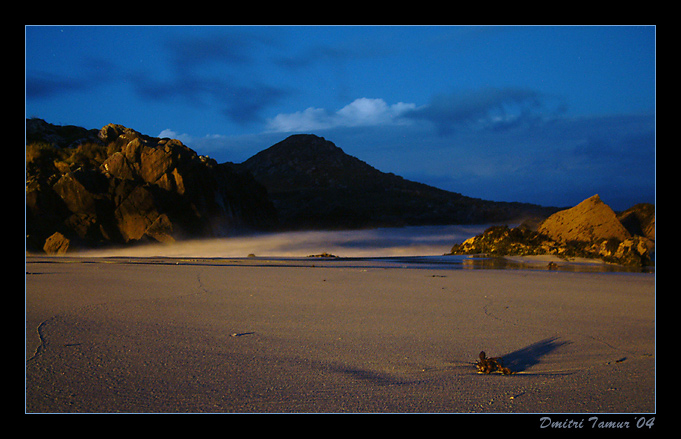 photo "sea strand" tags: landscape, night