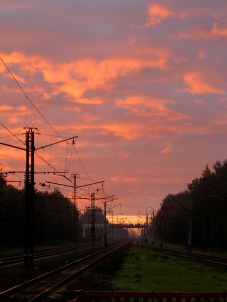 photo "A Road on a decline" tags: landscape, autumn, sunset