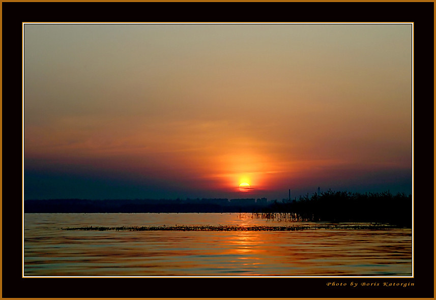 photo "Vermeil sunrise" tags: landscape, sunset, water
