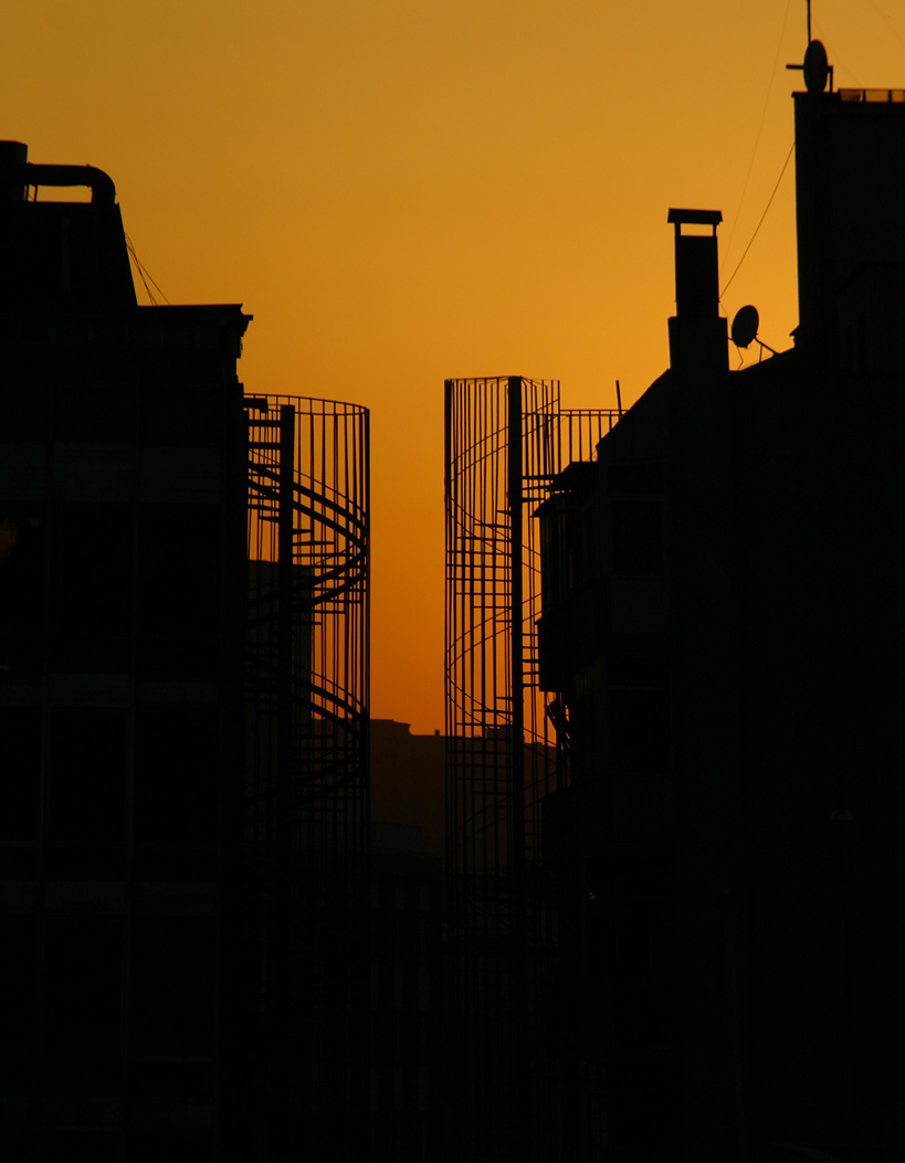 фото "sun set in the city" метки: архитектура, пейзаж, закат