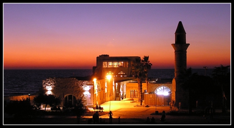 photo "Caesarea#3" tags: landscape, architecture, night