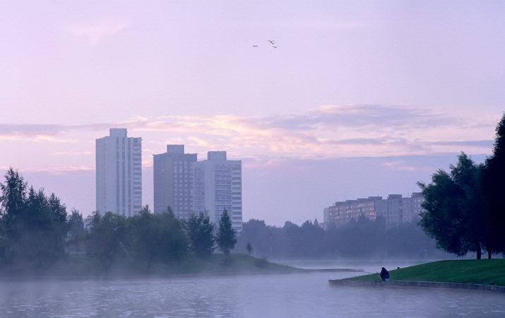 photo "Silent morning2" tags: landscape, sunset, water