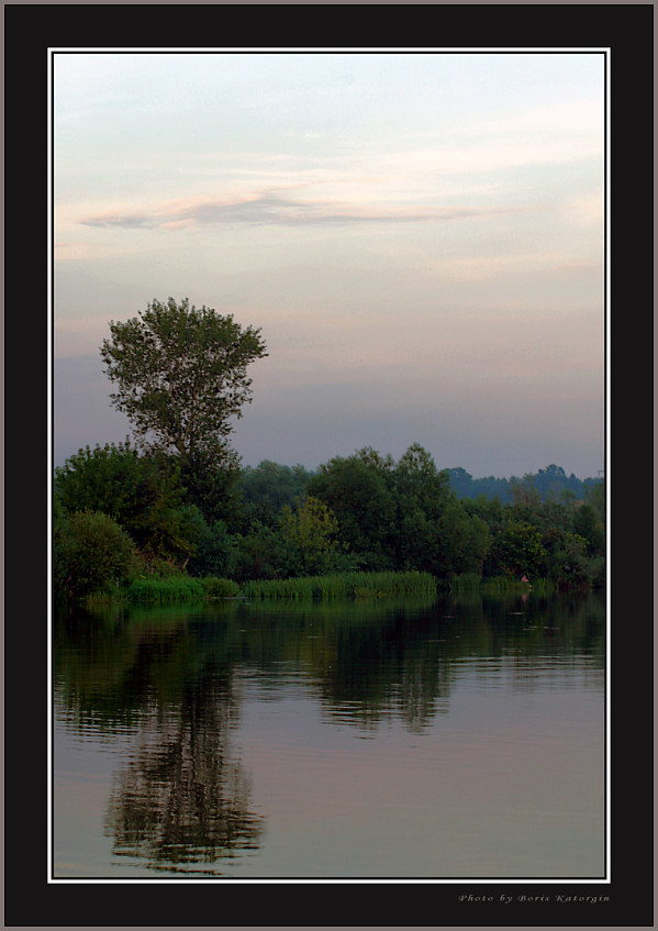 photo "Evening on Moscow river" tags: landscape, sunset, water