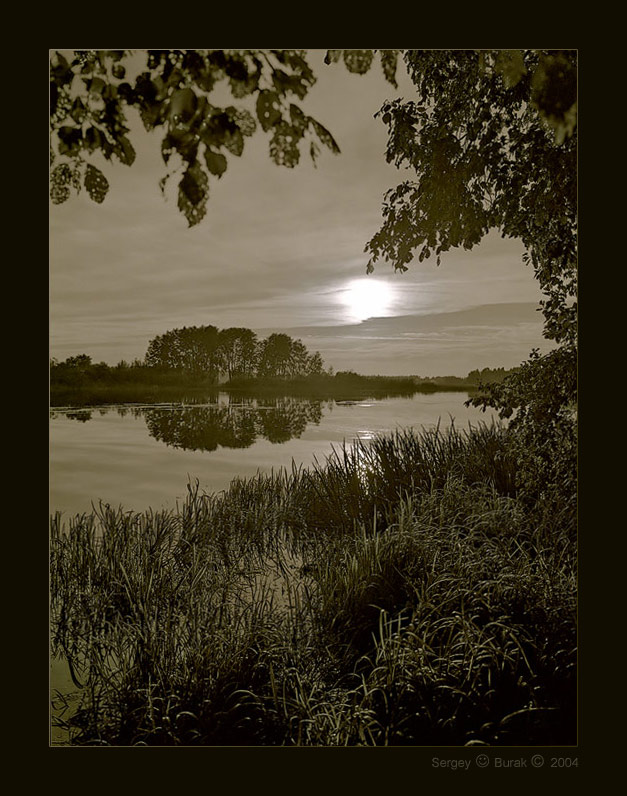 photo "The End!" tags: landscape, black&white, sunset