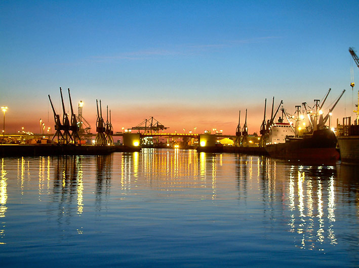 photo "Harbour1" tags: landscape, sunset