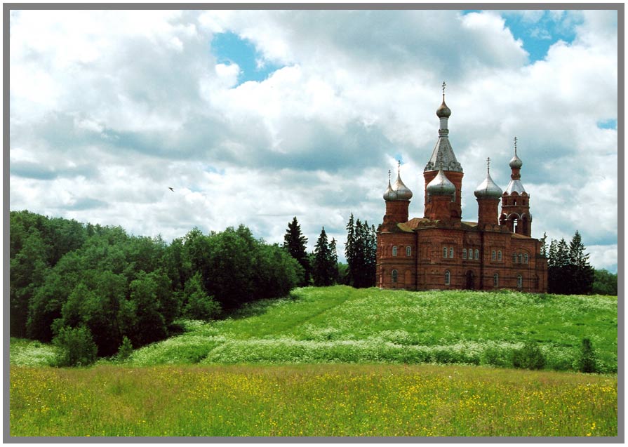 photo "The church in the wood" tags: travel, landscape, summer