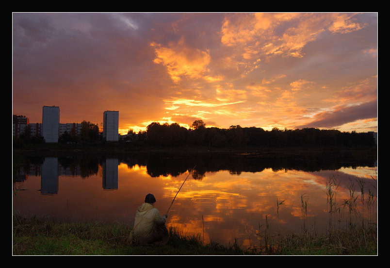 photo "Untitled photo" tags: landscape, sunset, water