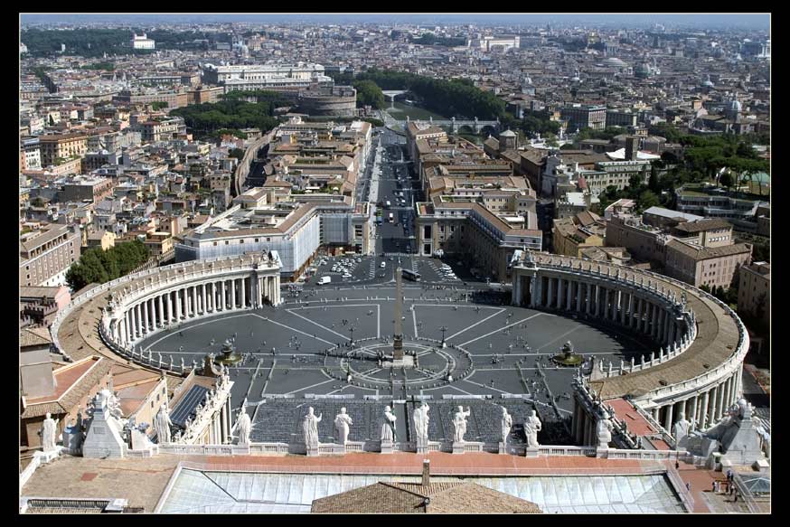 фото "Вид с собора Св.Петра (Ватикан)" метки: путешествия, Европа