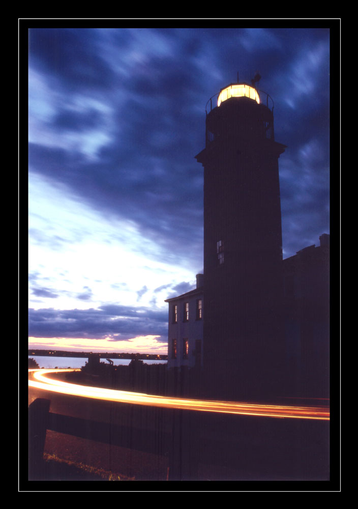 photo "Land`s End Lighthouse" tags: landscape, night, sunset