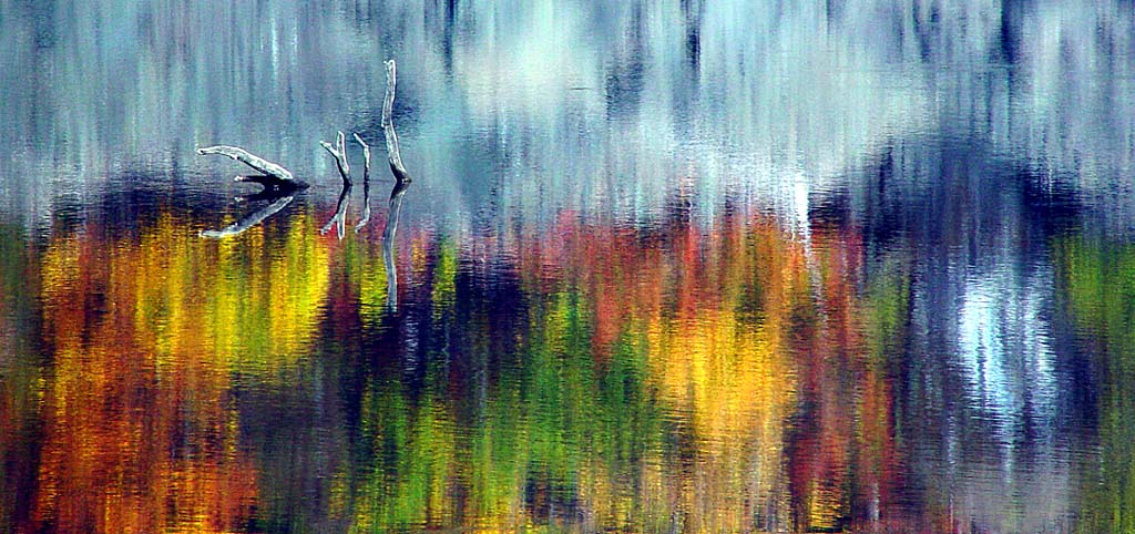 фото "Mountain Lake. Fall." метки: абстракция, пейзаж, вода